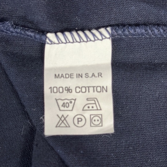 Vintage 2001 France Estelle Navy Red White Paris SIECLE XXI Embroidered Shirt MD - Picture 7 of 9